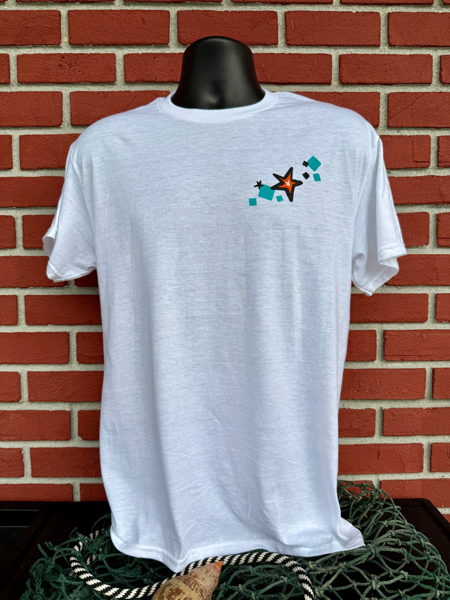White TBS Bucket Splash T-Shirt