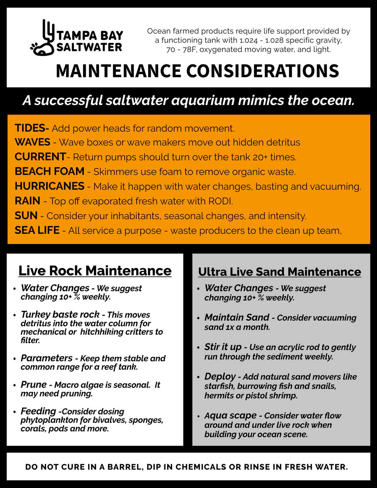 Instructions – Tampa Bay Saltwater